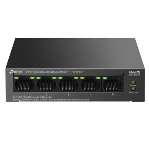 TP-LINK 5port LS105GP Gigabit 4port 65w PoE Switch