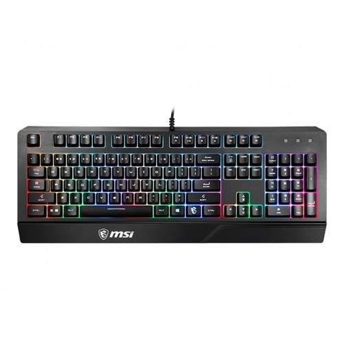 MSI Q TR Vigor GK20 RGB Ledli Sessiz Membran Siyah Oyuncu Klavyesi