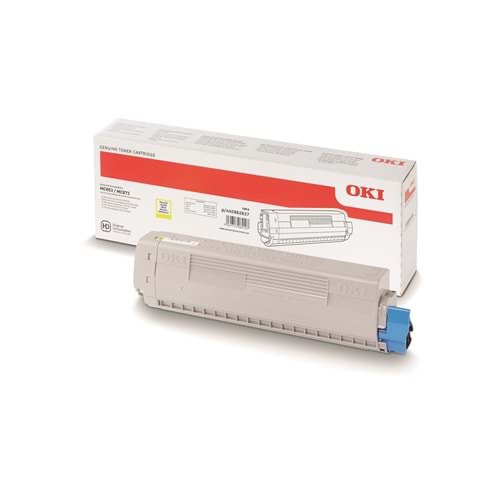 OKI MC853 / MC873 Sarı Orijinal Toner Kartuşu (7.300 Sayfa) - 45862837