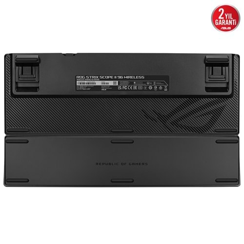 ASUS ROG Strix Scope II 96 Wireless NX Snow White - 96% RGB Mekanik Gaming Klavye - Tri-Mode 2.4GHz/BT/USB
