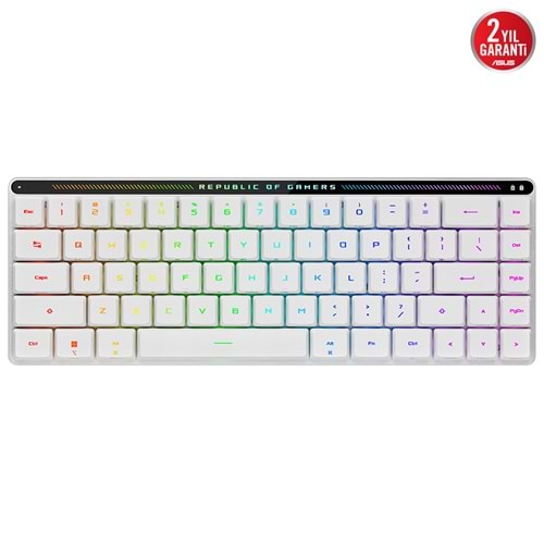 ASUS ROG Falchion RX Low Profile Kırmızı Optik Switch Üç Modlu Kablosuz Türkçe Q Mekanik Klavye / 90MP03EC-BKYA10