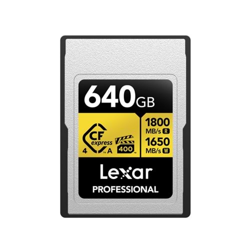 LEXAR 640GB Professional CFexpress Type A Card Gold Series Bellek Kartı