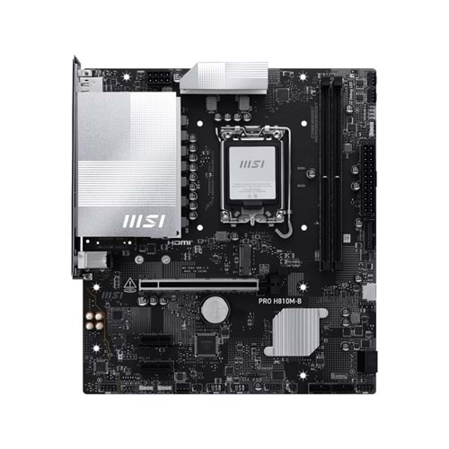 MSI PRO H810M-B DDR5 HDMI-DP PCIE 4.0 1851p mATX