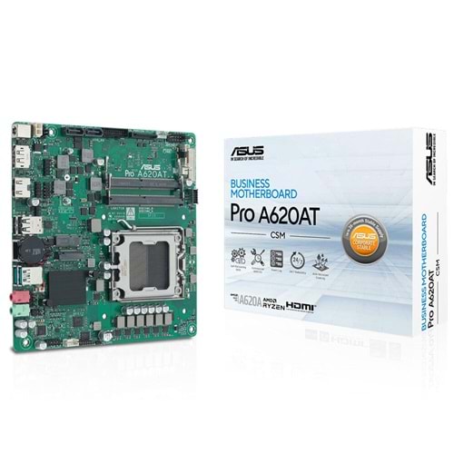 ASUS PRO A620AT- CSM DDR5 HDMI-DP PCIE 4.0 AM5 mATX Kurumsal Anakart