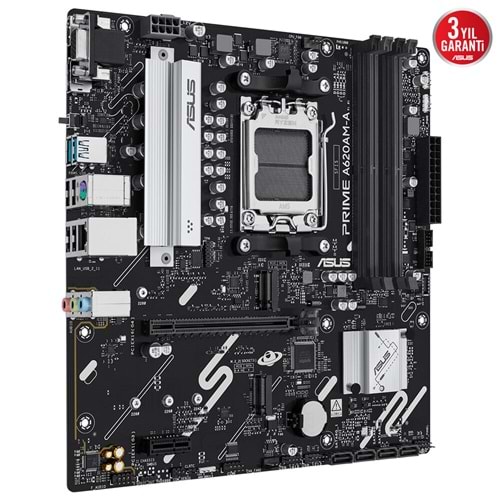 ASUS PRIME A620AM-A-CSM DDR5 HDMI-DP PCIE 4.0 AM5 mATX Kurumsal Anakart