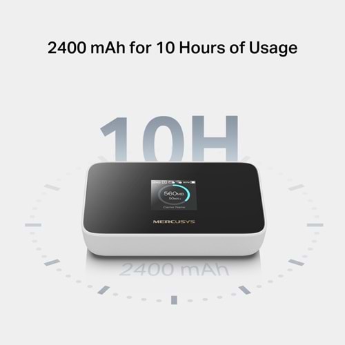 MERCUSYS MT115 4G LTE Wıfı6 AX300 Taşınabilir Router Bataryalı 