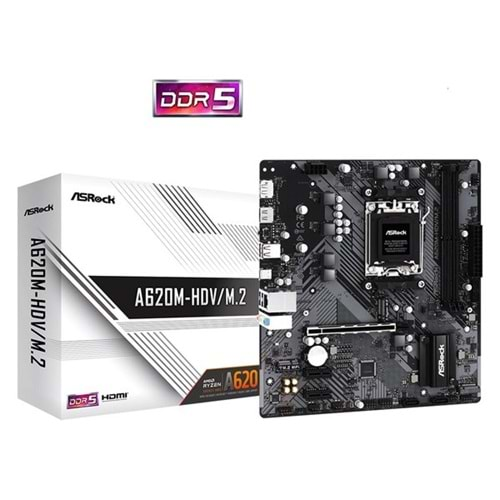 ASROCK A620M-HDV/M.2 DDR5 HDMI-DP TYPE-C PCIE 4.0 AM5 mATX