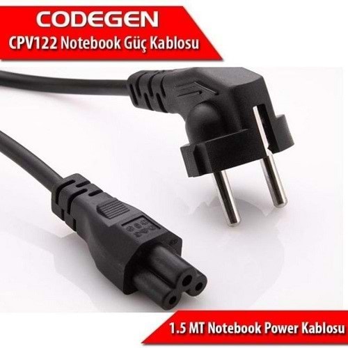 CODEGEN 1.5metre CPV122 3x0.75mm Notebook Power Kablosu