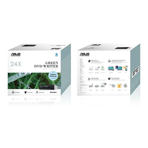 ASUS DRW-24D5MT 24X DVD Yazıcı Siyah Sata 20w