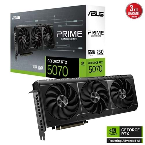 ASUS 12GB PRIME RTX5070-12G GDDR7 192bit HDMI DP PCIe 5.0