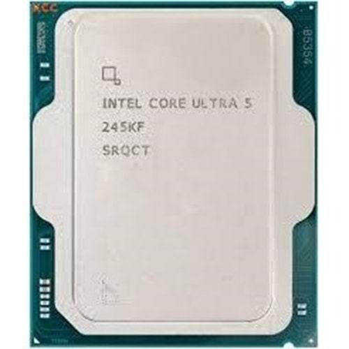 INTEL CORE ULTRA 5 245KF 14çekirdekli 26MB VGA Yok 1851p 125W Kutusuz-Fansız 