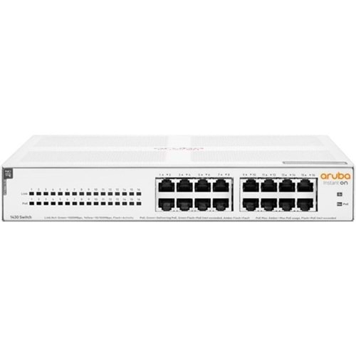 ARUBA 16port Instant On R8R48A GIGABIT 124W 4port POE SWITCH