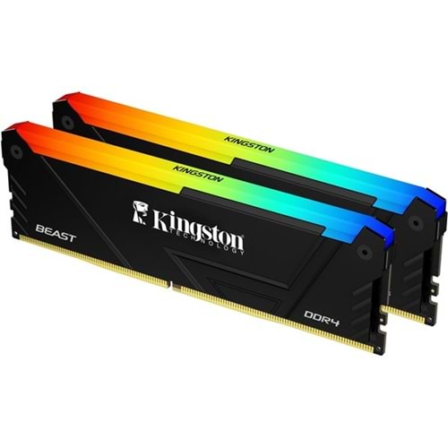 KINGSTON 64GB (2X 32GB) DDR4 3200MHZ CL16 RGB DUAL KIT PC RAM BEAST KF432C16BB2AK2-64TR