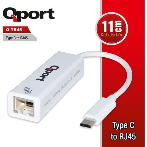 QPORT Q-TR45 Gigabit TypeC Harici Ethernet