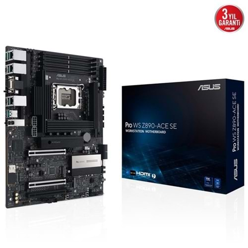 ASUS PRO WS Z890 ACE SE DDR5 THUNDERBOLT-HDMI DP PCIE 5.0 1851p ATX