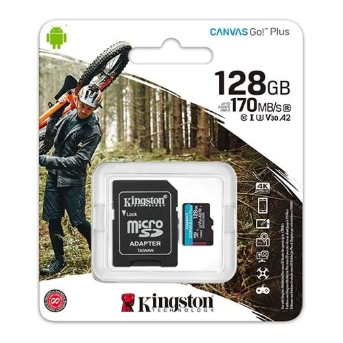 KINGSTON 128GB microSD CanvasGo SDCG3/128GB HAFIZA KARTI