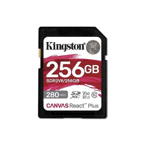 KINGSTON 256GB React+ SDR2V6/256GB SDXC HAFIZA KARTI KINGSTON 256GB React+ SDR2V6/256GB SDXC HAFIZA KARTI