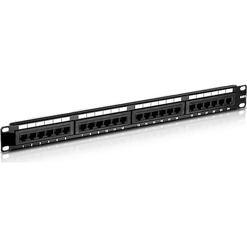 ODS 1U 24port Cat6 Utp Bakır Patch Panel U-P24UTP