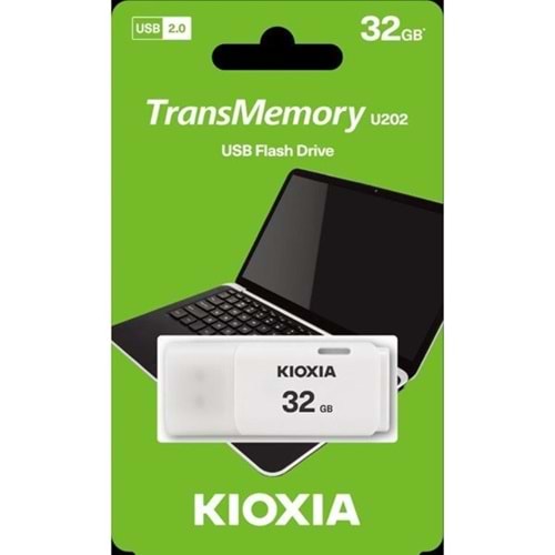 KIOXIA 32GB USB 2.0 Usb Bellek U202 LU202W032GG4 Beyaz
