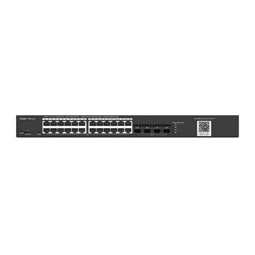 RUIJIE 24port PoE 370w 4-SFP Gigabit Yönetilebilir Switch REYEE RG-NBS3100-24GT4SFP-P