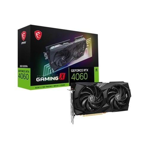 MSI 8GB RTX4060 GAMING X 8G GDDR6 128bit HDMI-DP PCIE 4.0