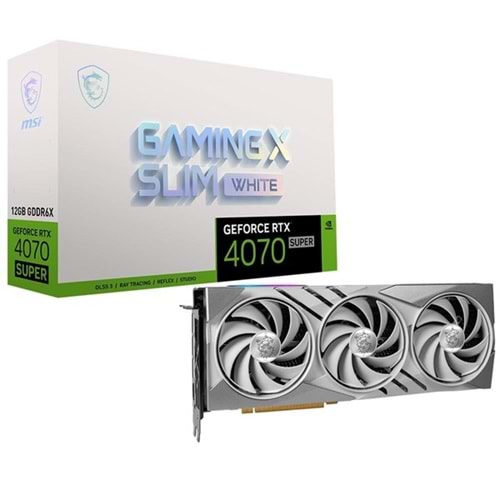 MSI RTX4070 12GB GAMING X SLIM WHITE 12G GDDR6X 192bit HDMI DP PCIe 4.0