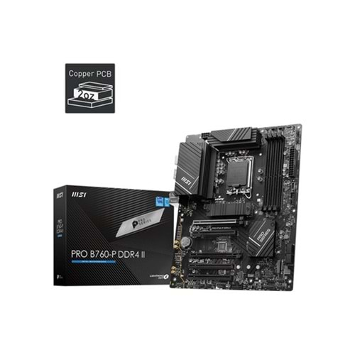 MSI PRO B760-P DDR4 HDMI-DP PCIE 4.0 1700p ATX