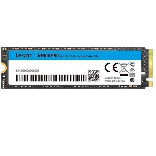 LEXAR 1TB LNM610 PRO LNM620X512G-RNNNG 3300-2600MB/s M2 NVME GEN4 DİSK