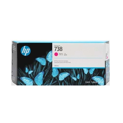 Hp 676M7a (738) 300 Ml Macenta Desıgnjet Ink Cartrıdge