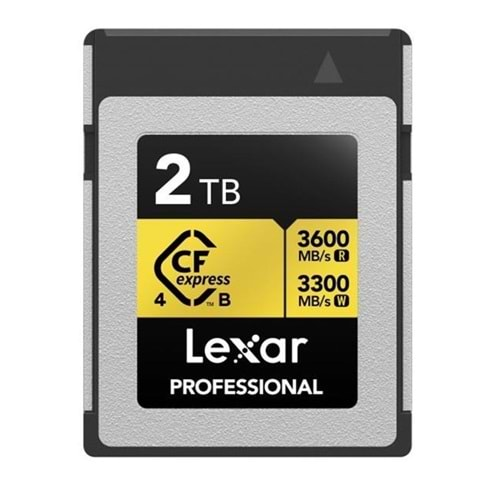 LEXAR 2TB PROFESSIONAL GOLD LCXEXP4002T- RNENG CFEXPRESS 4.0 TYPE-B KART