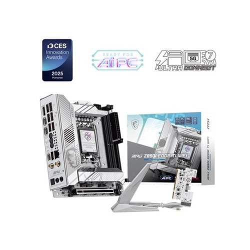 MSI MPG Z890I EDGE TI WIFI7 DDR5 HDMI-DP PCIE 5.0 1851P mITX