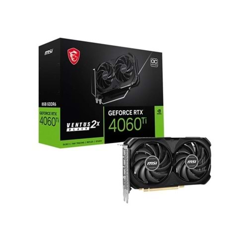 MSI 8GB RTX4060TI VENTUS 2X BLACK 8G GDDR6 HDMI-DP PCIE 4.0