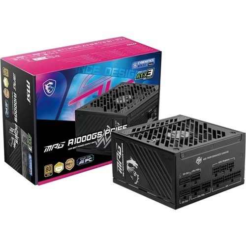 MSI 1000W 80+ GOLD MPG A1000GS PCIE 5.1 TAM MODÜLER POWER SUPPLY