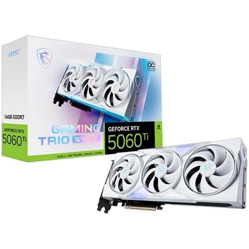 MSI 16GB RTX5060TI GAMING TRIO OC WHITE GDDR7 128bit HDMI-DP PCIE 5.0 MSI 16GB RTX5060TI GAMING TRIO OC WHITE GDDR7 128bit HDMI-DP PCIE 5.0
