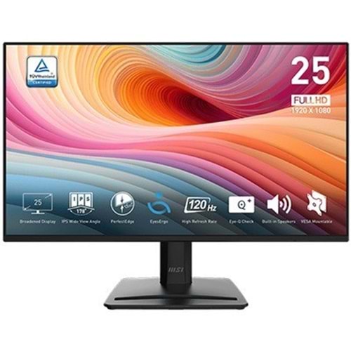 Msı 24.5 Pro Mp252 E2 1920X1080 (Fhd) 16:9 Flat Ips 120Hz 1Ms Adaptıve-Sync Monıtor Msı 24.5 Pro Mp252 E2 1920X1080 (Fhd) 16:9 Flat Ips 120Hz 1Ms Adaptıve-Sync Monıtor