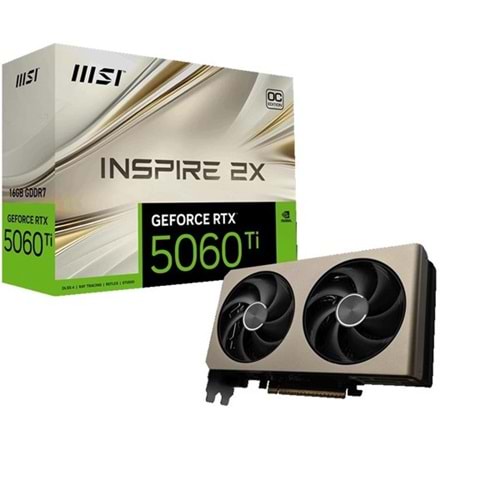 MSI 16GB RTX5060TI INSPIRE 2X OC GDDR7 128bit HDMI-DP PCIE 5.0