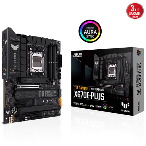 ASUS TUF GAMING X670E-PLUS DDR5 HDMI DP PCIe 16X v5.0 AM5 ATX