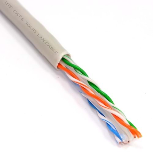 Hytech 305metre CAT6 Utp 25AWG Gri Kablo HY-CAT600