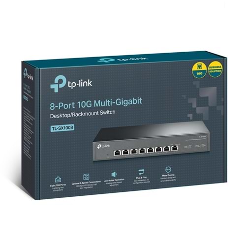 TP-LINK 8port 10-Gigabit Yönetilemez Switch TL-SX1008