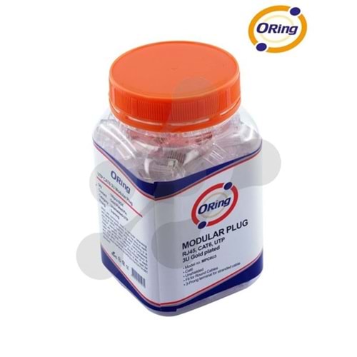 ORING CAT6 U/UTP RJ45 100'lü Kutu Modular Plug 3U
