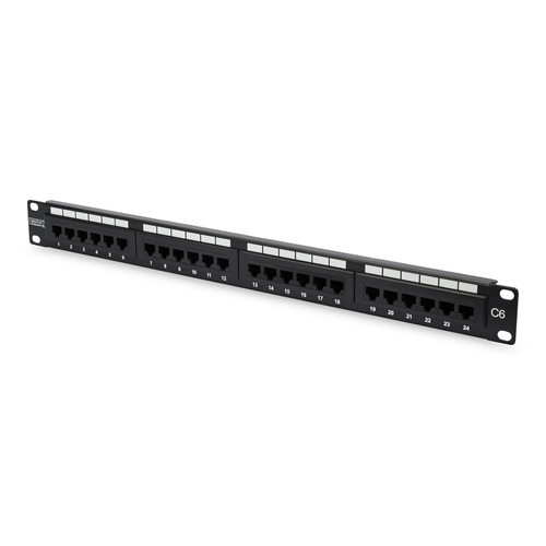 DIGITUS 1U 24port Cat6 Utp Bakır Patch Panel DN-91624U-CR