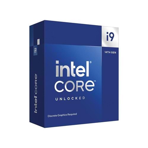 INTEL CORE i9 14900KF 68MB 24çekirdekli VGA YOK 1700p 125w Kutulu+Fansız