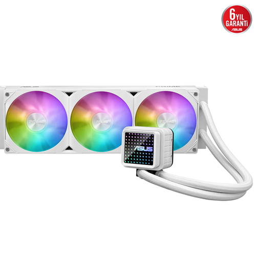 ASUS 360mm PRIME LC 360 ARGB AM5-1851p Sıvı Soğutmalı İşlemci Fanı Beyaz 90RC0102-B0EAY0