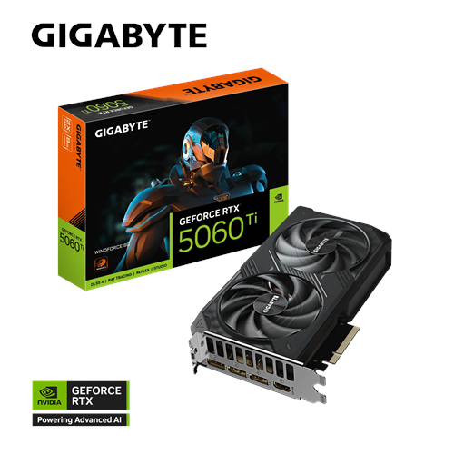 GIGABYTE 8GB RTX5060TI WINDFORCE GV-N506TWF2-8GD GDDR7 128Bit HDMI DP PCIe 5.0