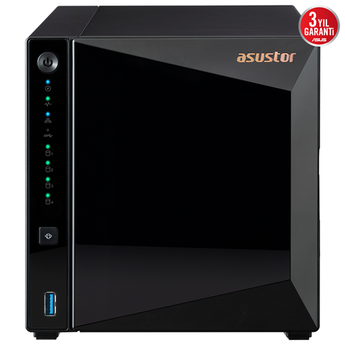 ASUSTOR 4diskli Realtek QC-2GB RAM-2.5GbE Nas Server AS3304T v2