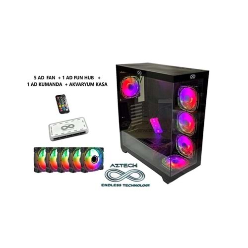 AZTECH AZT101 B Gaming Mid-Tower PC Kasası