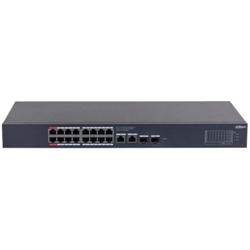 DAHUA 16port PoE 135w 2-SFP 2-Uplink Gigabit Cloud Cloud Yönetilebilir Switch CS4220-16GT-135