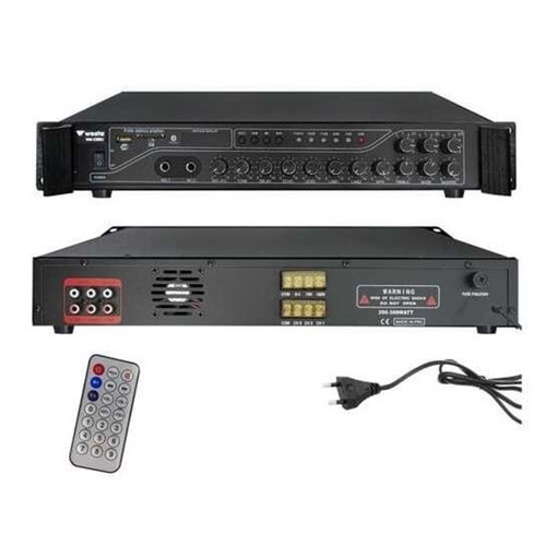 WESTA WM-2300U 3-bölgeli 150-300W Mixer Amfi