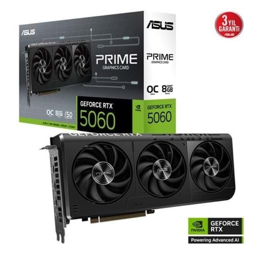 ASUS 8GB PRIME RTX5060-O8G GDDR7 128bit HDMI DP PCIe 5.0