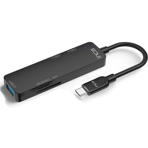 INCA ITPC-5T 4port Type-C Kart Okuyucu USB Çoklayıcı Hub